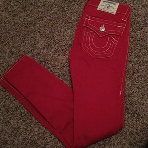 True religion red denim